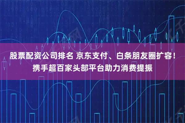 股票配资公司排名 京东支付、白条朋友圈扩容！携手超百家头部平台助力消费提振