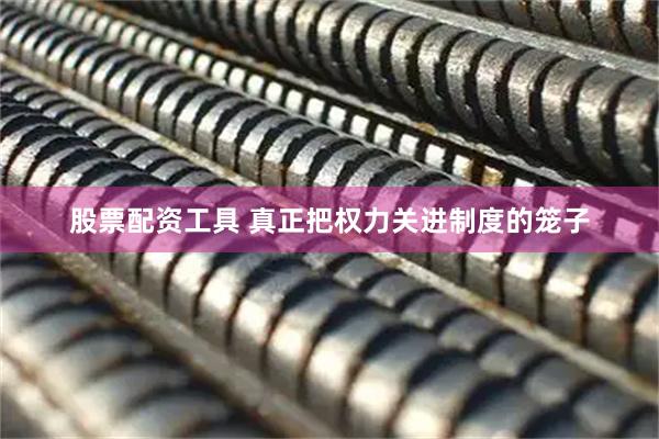 股票配资工具 真正把权力关进制度的笼子